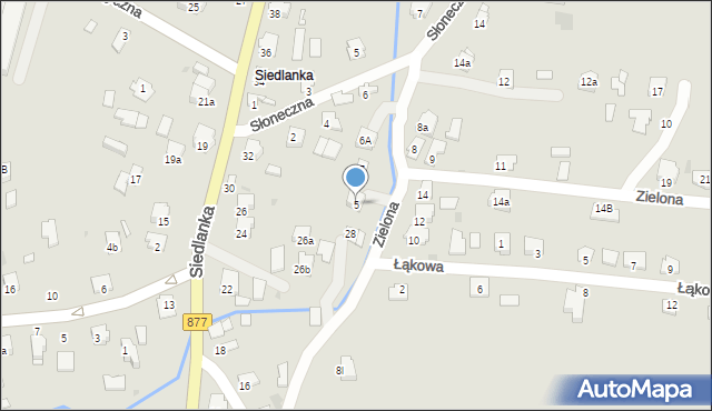 Leżajsk, Zielona, 5, mapa Leżajsk