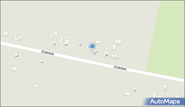 Lublin, Ziołowa, 11A, mapa Lublina