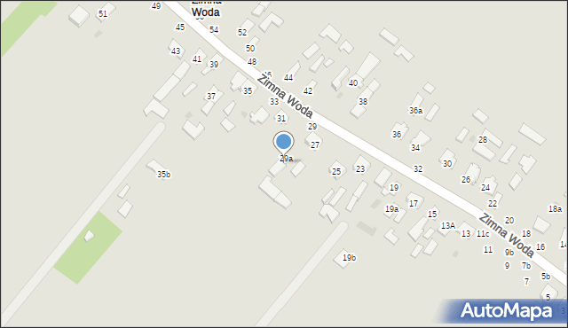 Łuków, Zimna Woda, 29b, mapa Łuków