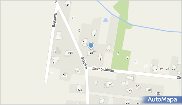 Małęczyn, Ziembickiego Ignacego, ks., 1B, mapa Małęczyn