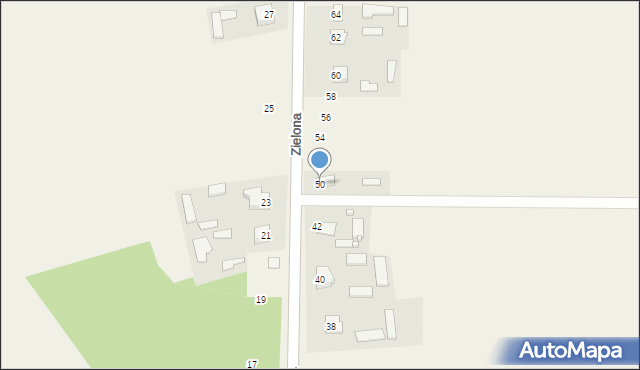 Michalów, Zielona, 50, mapa Michalów