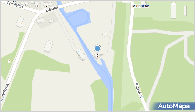 Michalów, Zielona, 6, mapa Michalów