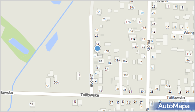 Międzyrzec Podlaski, Zielona, 10c, mapa Międzyrzec Podlaski