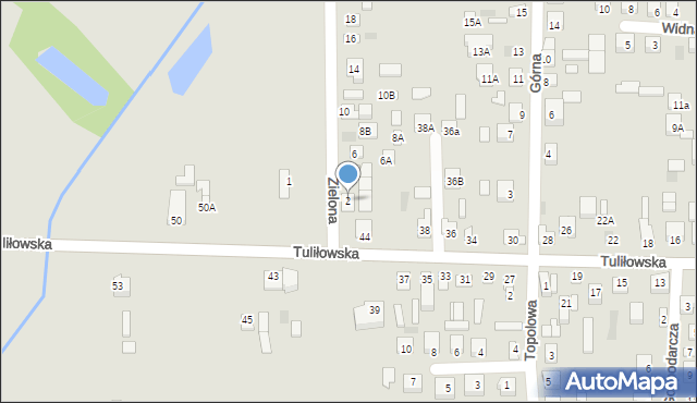 Międzyrzec Podlaski, Zielona, 2, mapa Międzyrzec Podlaski