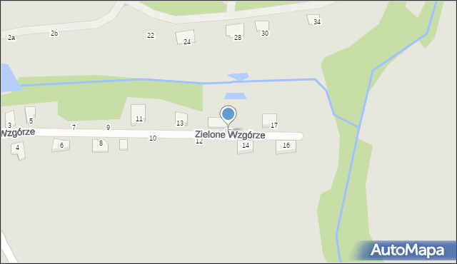 Mieszkowice, Zielone Wzgórze, 15, mapa Mieszkowice