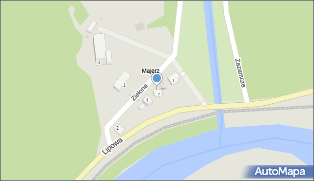 Muszyna, Zielona, 6, mapa Muszyna