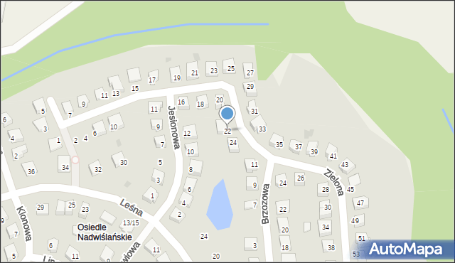 Nowe, Zielona, 22, mapa Nowe