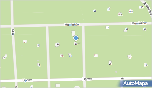 Osiedle Wilga, Zielony Zaułek, 10, mapa Osiedle Wilga