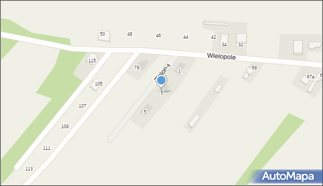 Pilchowice, Zielona, 3, mapa Pilchowice