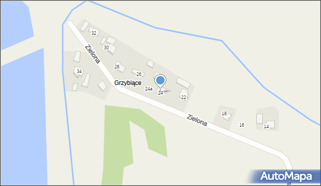 Podolsze, Zielona, 24, mapa Podolsze