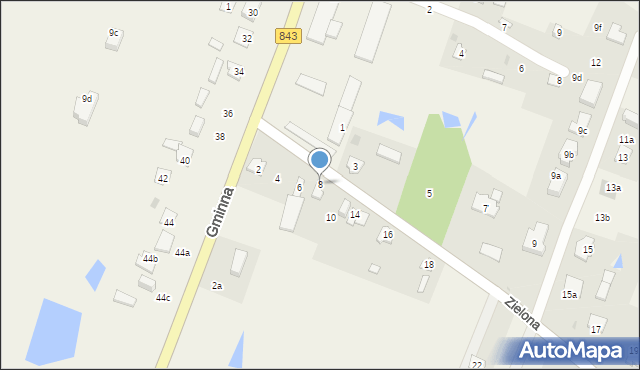 Pokrówka, Zielona, 8, mapa Pokrówka