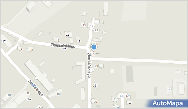 Przemyśl, Ziemiańskiego Józefa, ks., 27, mapa Przemyśla