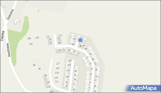 Pszenno, Zielona, 50, mapa Pszenno