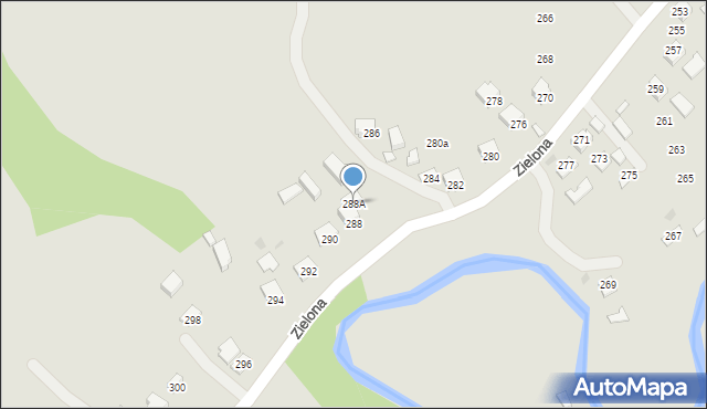 Ropczyce, Zielona, 288A, mapa Ropczyce