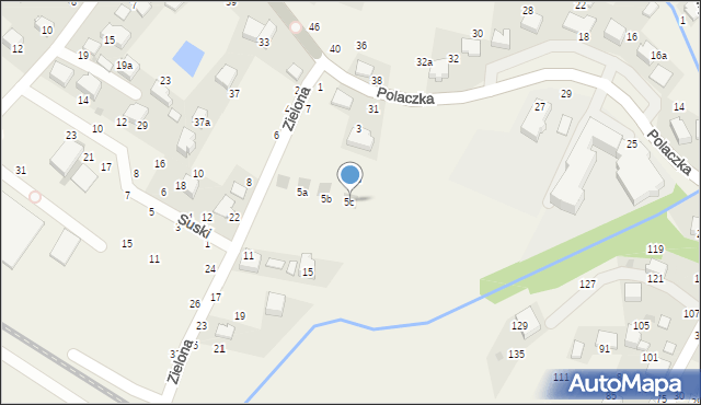 Rudawa, Zielona, 5c, mapa Rudawa