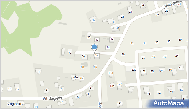 Rzeszotary, Zielińskiego Zygmunta, gen., 52a, mapa Rzeszotary