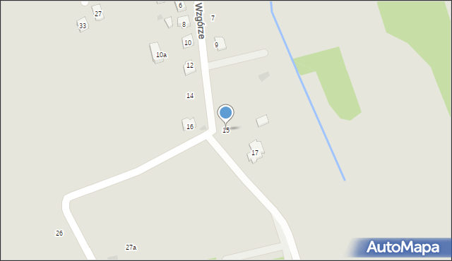 Rzeszów, Zielone Wzgórze, 15, mapa Rzeszów