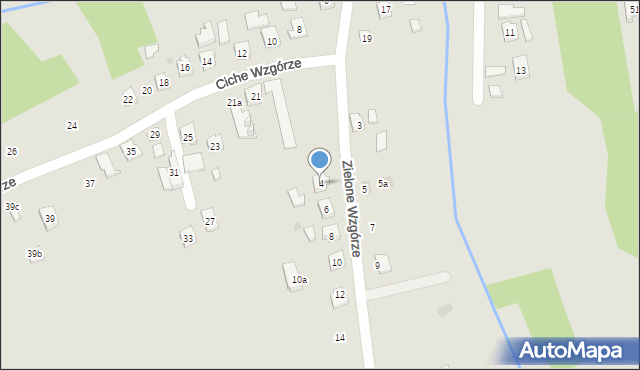 Rzeszów, Zielone Wzgórze, 4, mapa Rzeszów