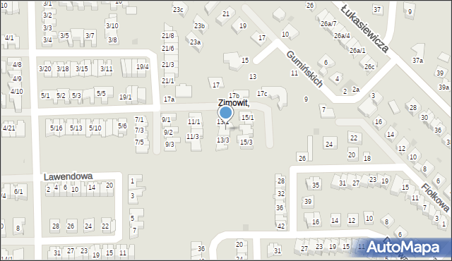 Rzeszów, Zimowit, 13/2, mapa Rzeszów