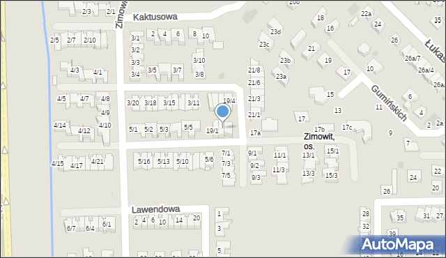 Rzeszów, Zimowit, 19/2, mapa Rzeszów