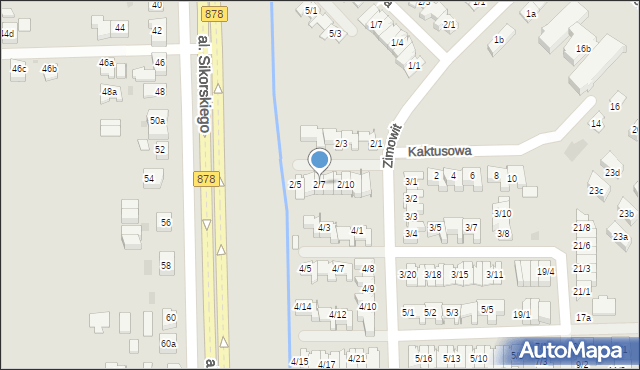 Rzeszów, Zimowit, 2/7, mapa Rzeszów