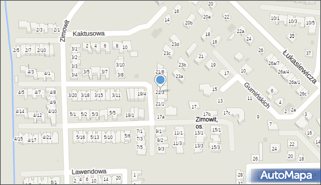 Rzeszów, Zimowit, 21/3, mapa Rzeszów