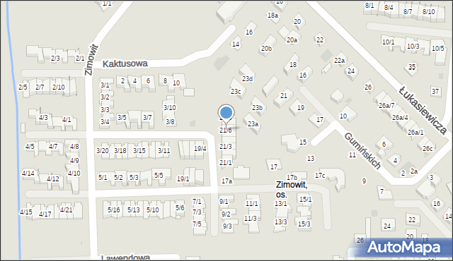 Rzeszów, Zimowit, 21/6, mapa Rzeszów