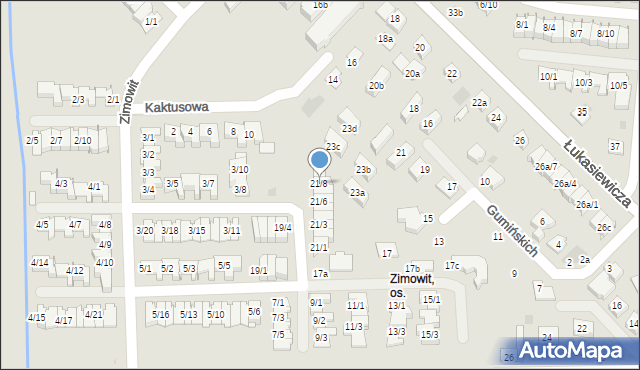 Rzeszów, Zimowit, 21/8, mapa Rzeszów