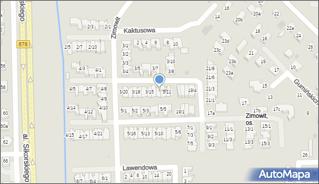 Rzeszów, Zimowit, 3/13, mapa Rzeszów