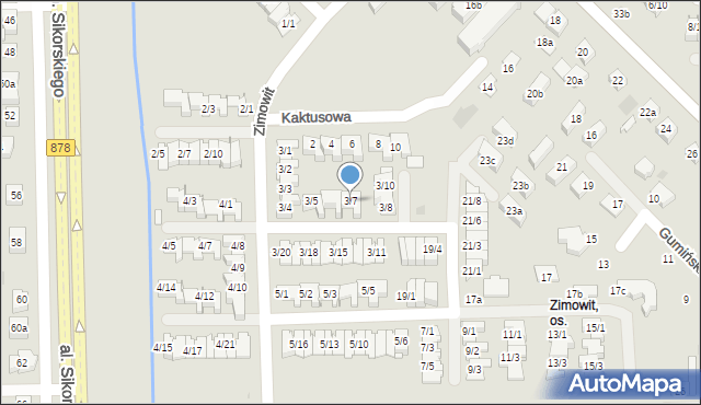 Rzeszów, Zimowit, 3/7, mapa Rzeszów