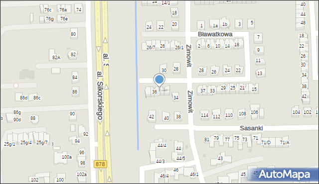 Rzeszów, Zimowit, 36/3, mapa Rzeszów