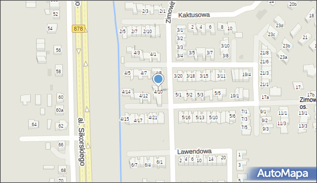 Rzeszów, Zimowit, 4/10, mapa Rzeszów