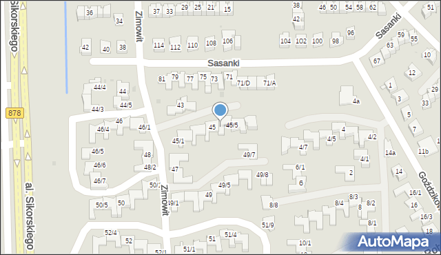 Rzeszów, Zimowit, 45/4, mapa Rzeszów