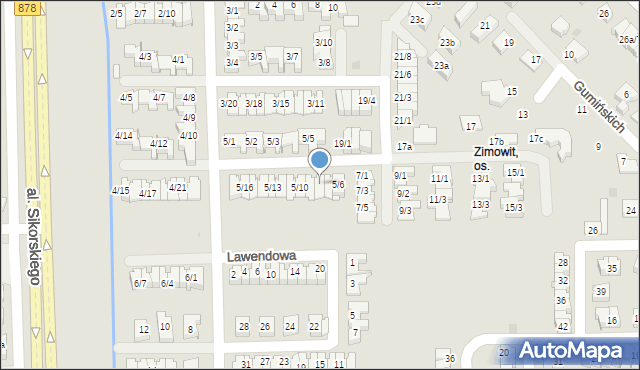 Rzeszów, Zimowit, 5/8, mapa Rzeszów