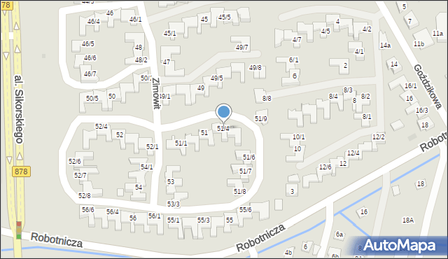 Rzeszów, Zimowit, 51/4, mapa Rzeszów