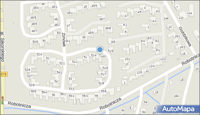 Rzeszów, Zimowit, 51/5, mapa Rzeszów