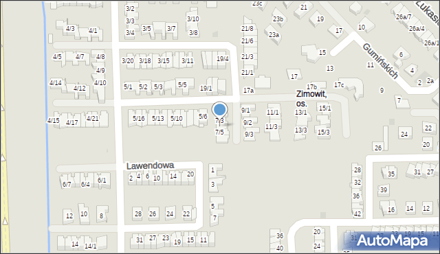 Rzeszów, Zimowit, 7/4, mapa Rzeszów