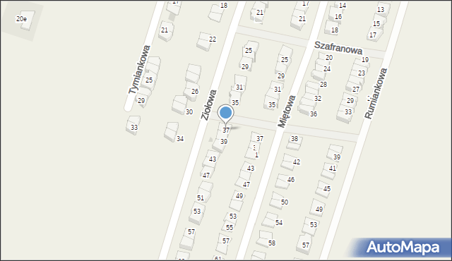 Siemianice, Ziołowa, 37, mapa Siemianice