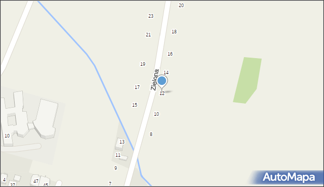 Siepraw, Zielona, 12, mapa Siepraw