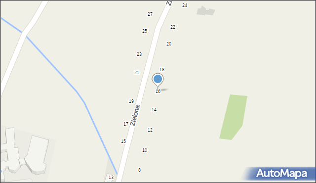 Siepraw, Zielona, 16, mapa Siepraw