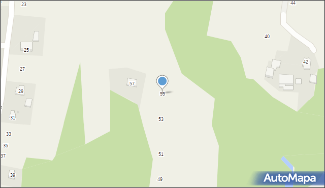 Siepraw, Zielona, 55, mapa Siepraw