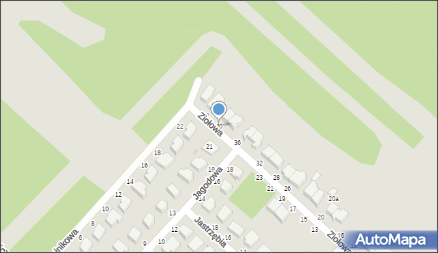 Skierniewice, Ziołowa, 40, mapa Skierniewic