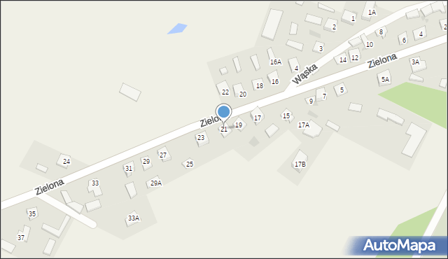 Skrwilno, Zielona, 21, mapa Skrwilno