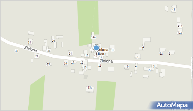 Sompolno, Zielona, 14b, mapa Sompolno