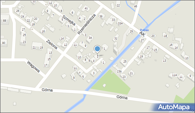 Sosnowiec, Zielona, 2, mapa Sosnowca
