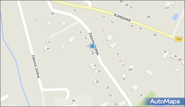 Staszów, Zielona Dolina, 12, mapa Staszów