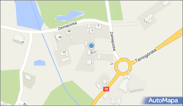 Szałsza, Ziemięcicka, 2b, mapa Szałsza