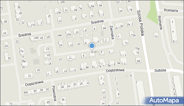 Szczecin, Ziemska, 7, mapa Szczecina