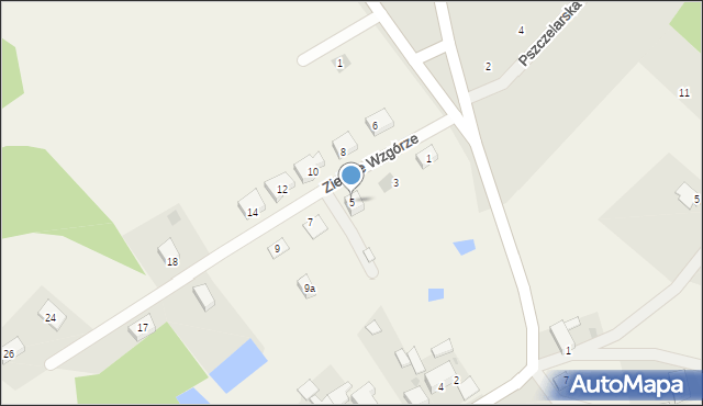 Szczyglice, Zielone Wzgórze, 5, mapa Szczyglice