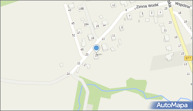Tarnowiec, Zimna Woda, 15, mapa Tarnowiec